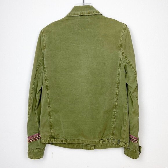 Embroidered Boho Military Inspo Jacket Large - Picture 3 of 8